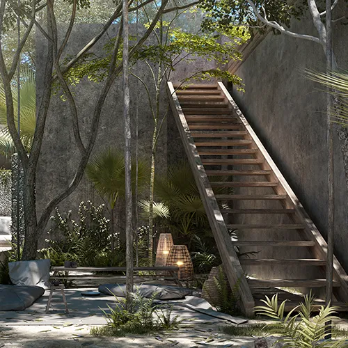 Recibidor Escalera Casa